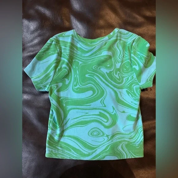 Wild Fable Green Swirl Top - Picture 3 of 4